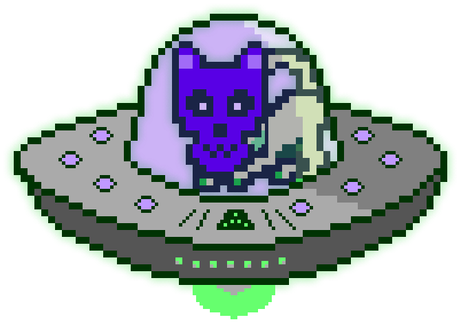 ponderware - MoonCat Acclimator (Wrapped) - MoonCat #222: 0x00b36de473 (accessorized) - NFT # 222